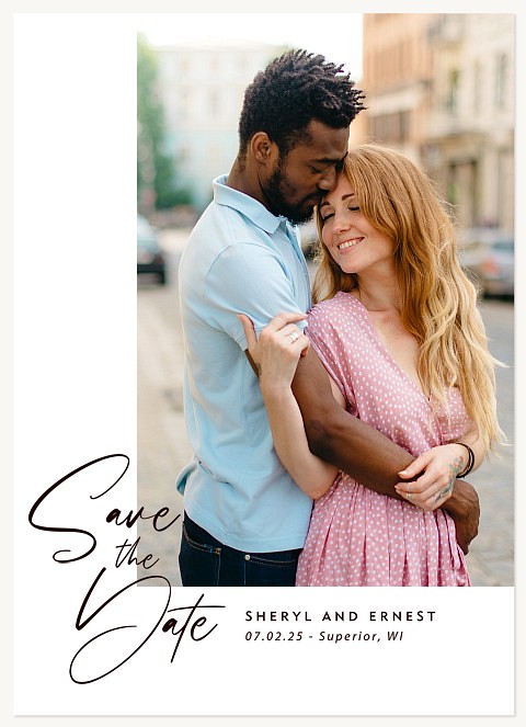 Side Note Save the Date Cards