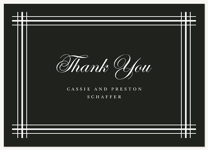 Elegant Frame Thank You Cards 