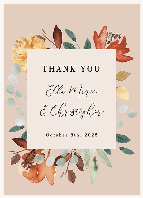 Lovely Florals Thank You Cards 