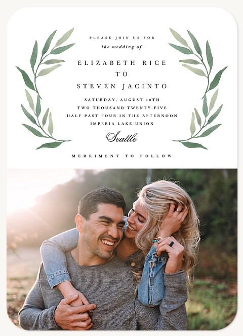 Loving Laurels Wedding Invitations