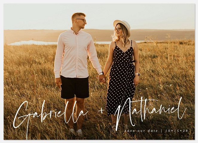 Casual Names Save the Date Photo Cards