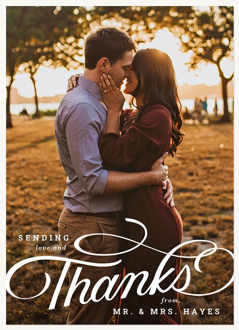 Sweet Swirls Thank You Cards 