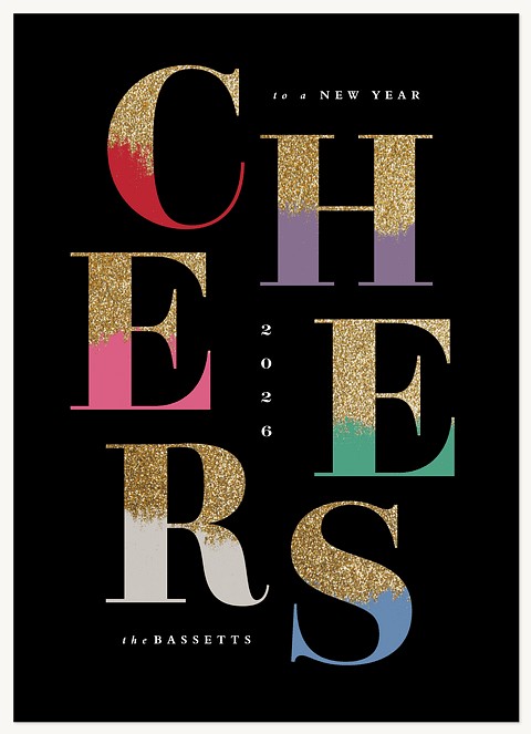 Big Cheers Personalized Holiday Cards