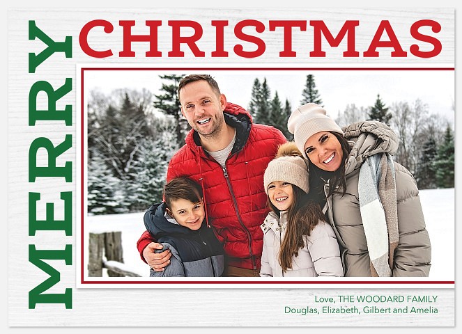 Christmas Corner Holiday Photo Cards
