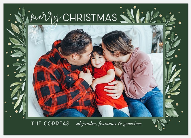 Fresh Branches Holiday Photo Cards