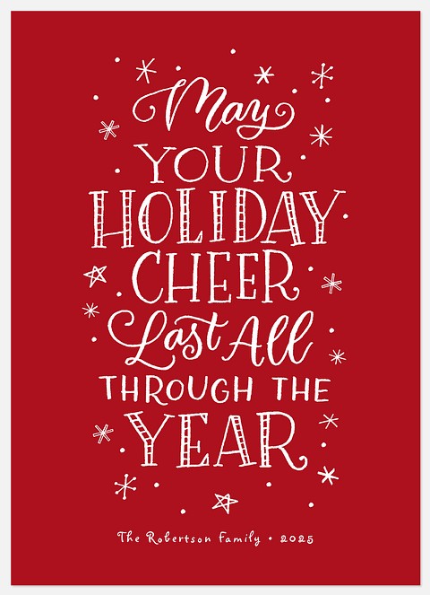Lasting Holiday Cheer Holiday Photo Cards