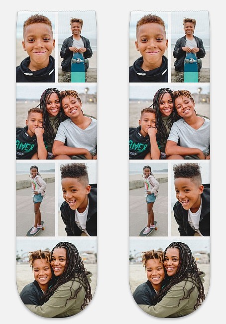 Minimal Collage Custom Socks