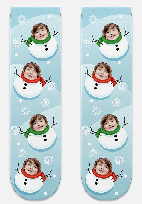 Jolly Snowmen Custom Socks