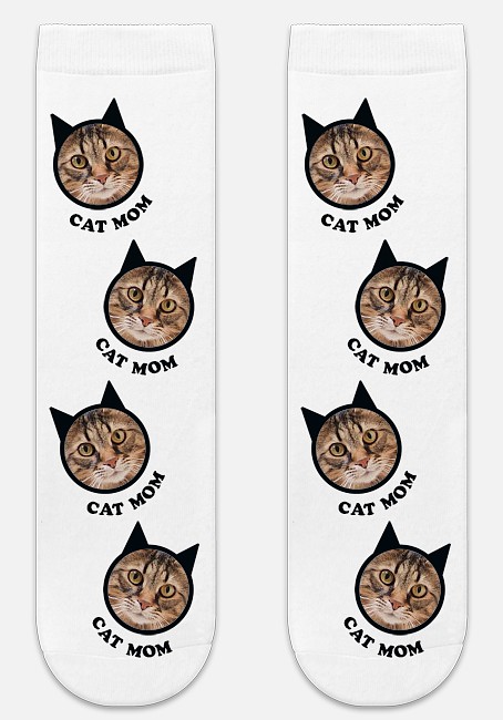 Cat Mom Custom Socks