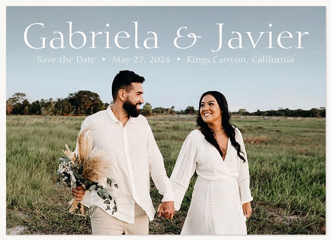 Joyous Type Save the Date Cards