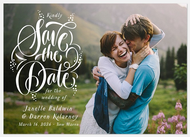 Bountiful Bouquet Save the Date Photo Cards