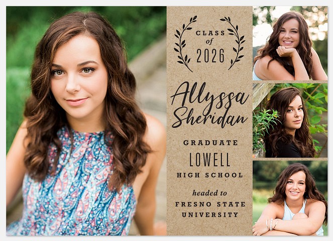 Modern Laurel Graduation Cards