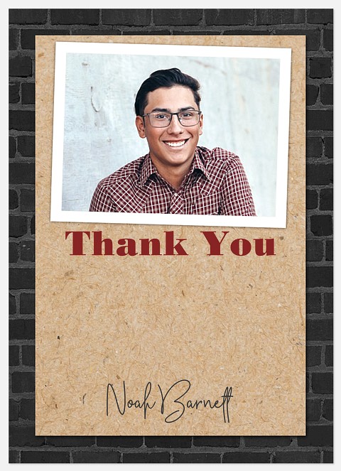 Distinguished Brickwork Thank You Cards 