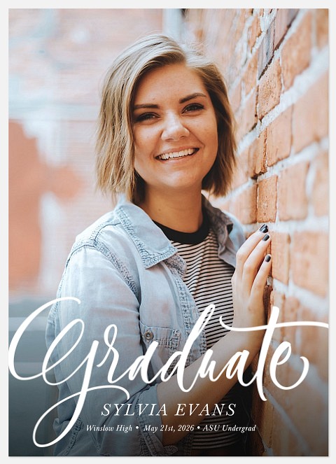 Scripted Flair Graduation Cards