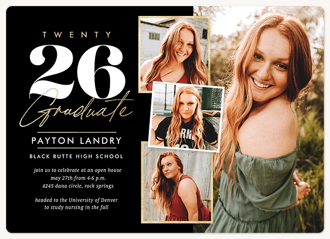 Golden Grad Graduation Cards