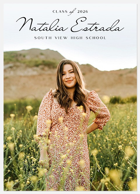 Graceful Statement Graduation Cards