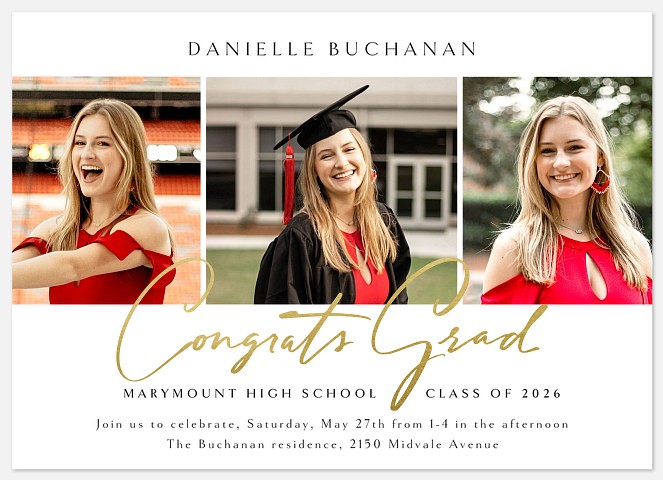 Scripted Congrats Graduation Cards