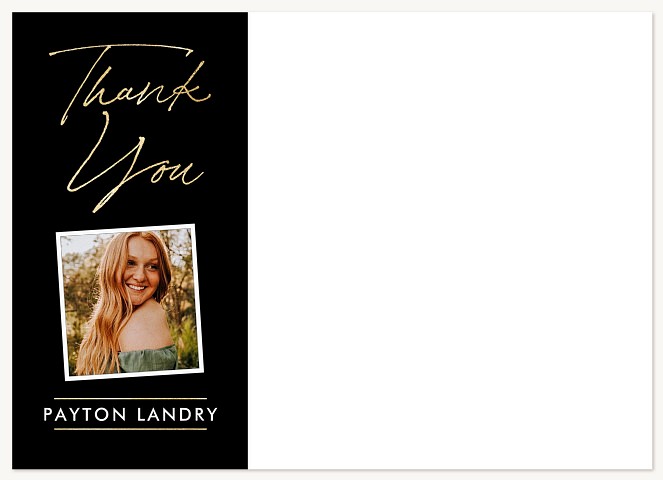 Golden Thank You Thank You Cards 