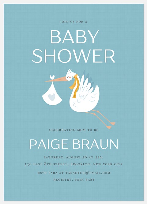 Sweet Arrival Baby Shower Invitations