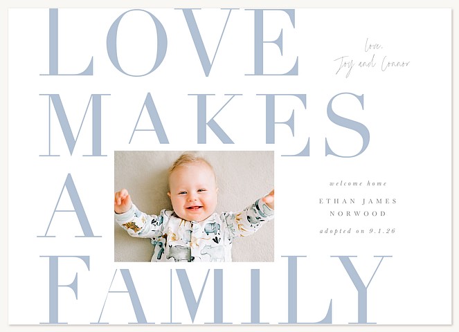 Love Makes Family Baby Announcements