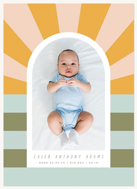 Our Sunshine Baby Announcements