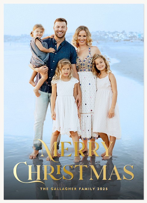 Gilded Greeting Personalized Holiday Cards