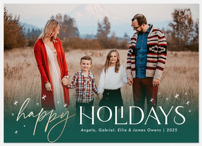 Winter Wishes Holiday Photo Cards