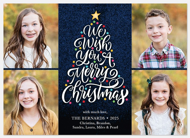 Wishful Tree Holiday Photo Cards