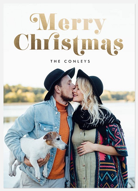 Retro Festivities Holiday Photo Cards