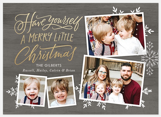 Woodland Snow Holiday Photo Cards