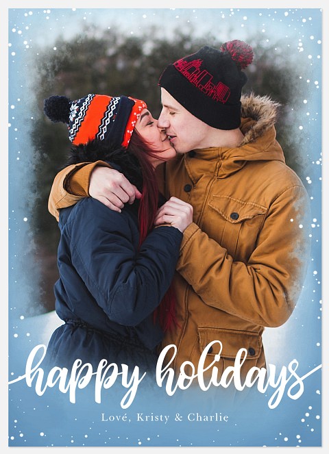 Winter Confetti Holiday Photo Cards