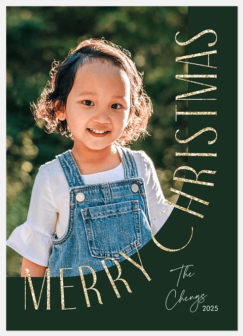 Glitzy Arch Holiday Photo Cards