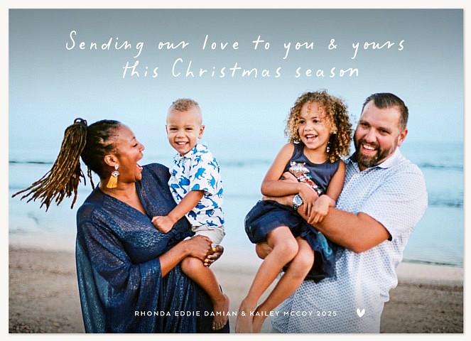 Casually Written Personalized Holiday Cards