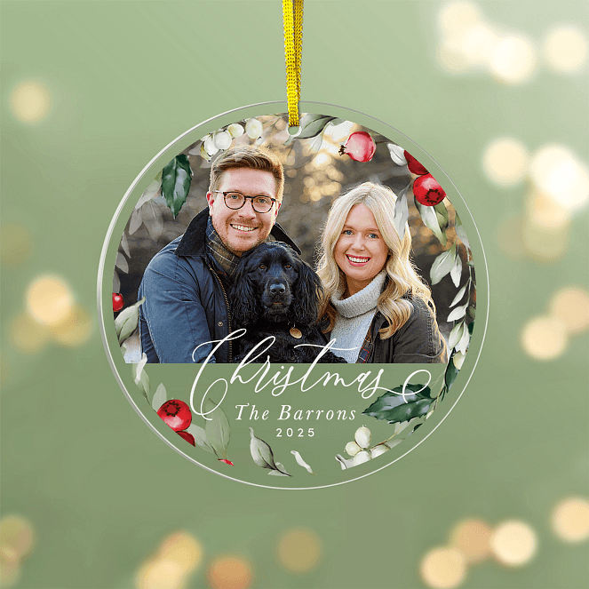 Winter Blooms Personalized Ornaments