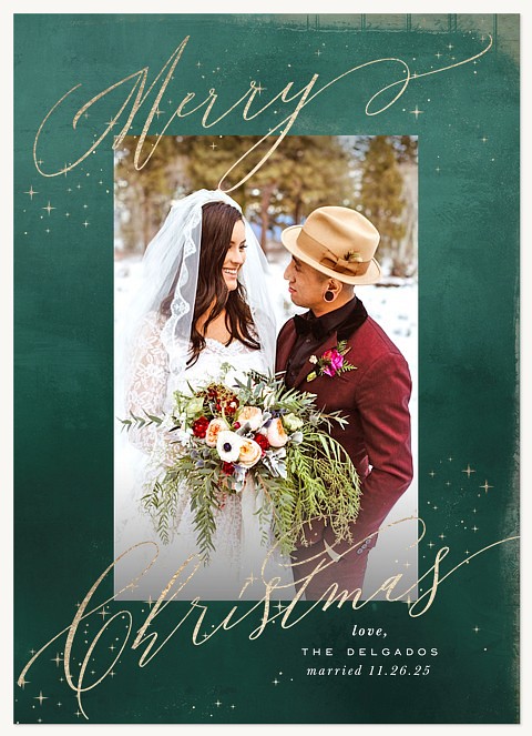 Stardust Personalized Holiday Cards