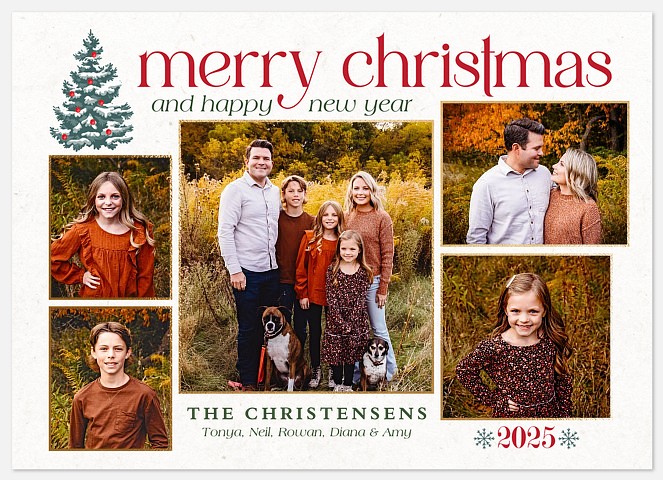 Elegant Forest Holiday Photo Cards