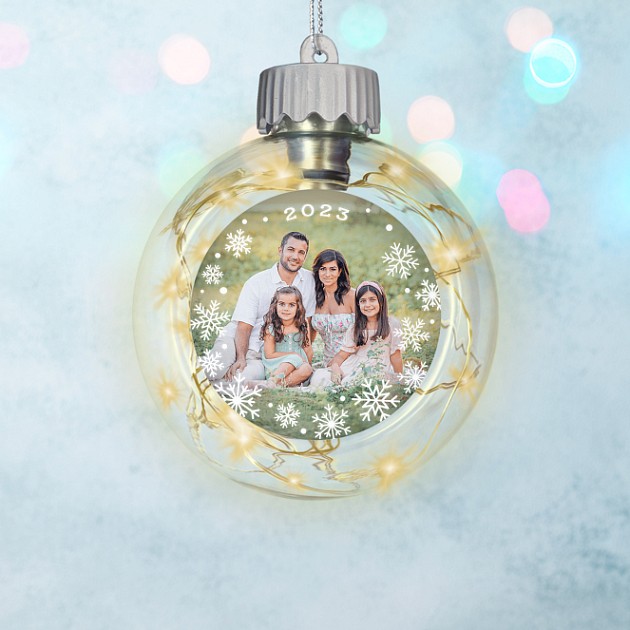 Whimsy Snowflakes Personalized Ornaments