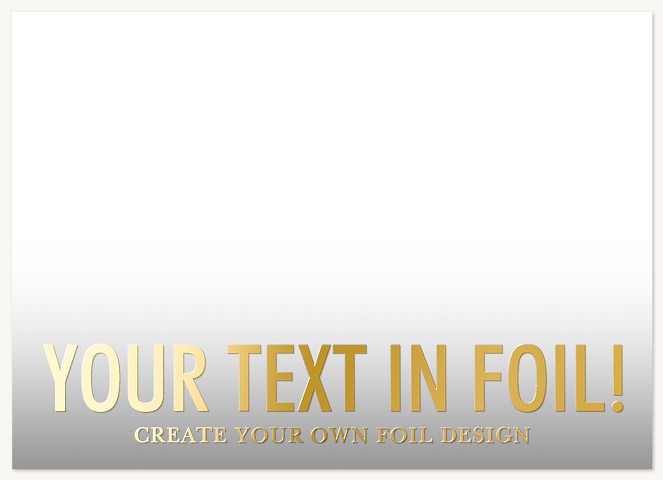 Create Your Own Foil Design Pregnancy Announcements