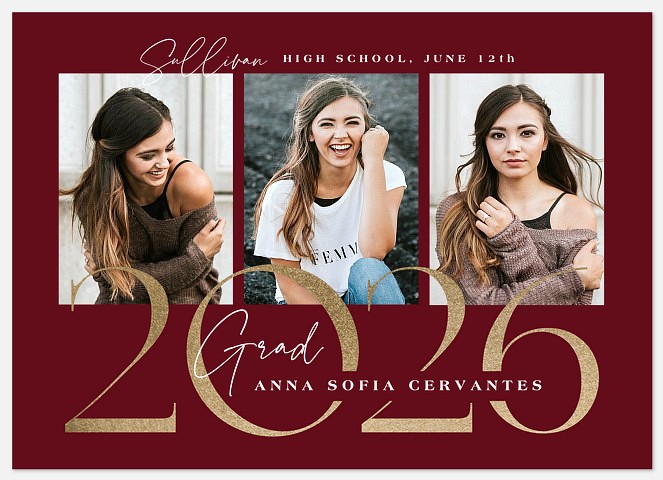 Contemporary Trio Graduation Cards