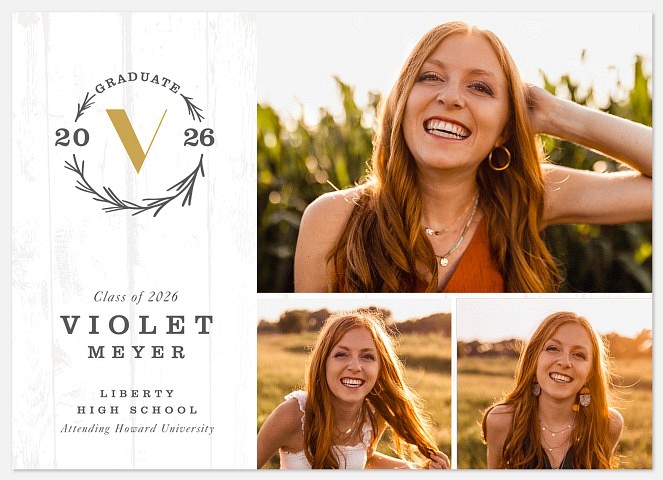 Soft Laurel Graduation Cards