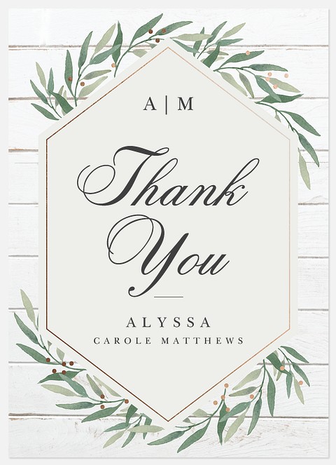 Geo Garden Thank You Cards 