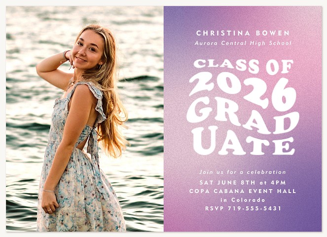 Cool Gradient Graduation Cards