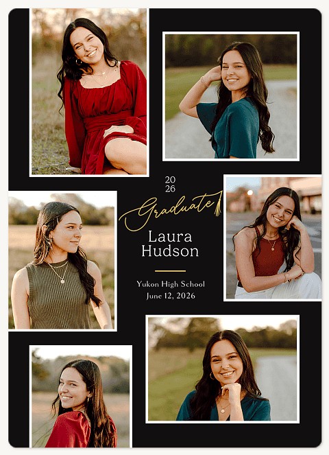 Scripted Tassel Graduation Cards