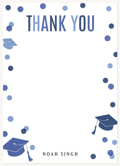 Grad Confetti Thank You Cards 