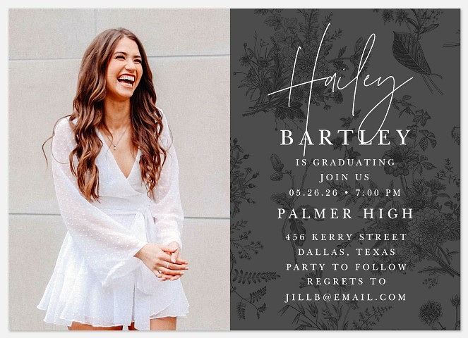 Vintage Toile Graduation Cards