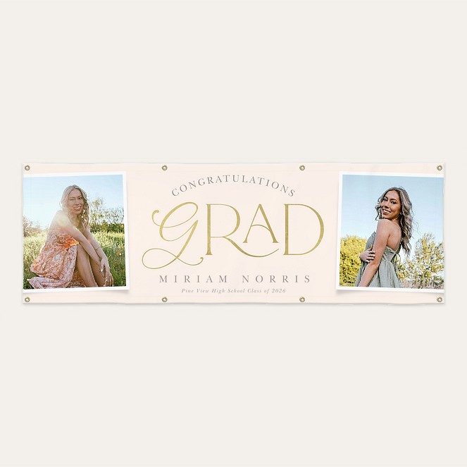 Snapshots Graduation Photo Banner Custom Banners