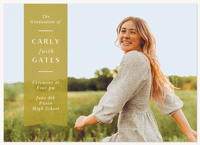 Side Banner Graduation Cards