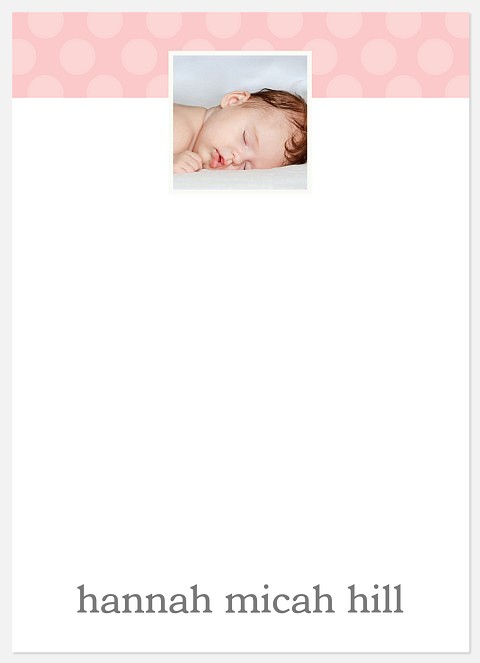 Dotted Rose Thank You Cards 