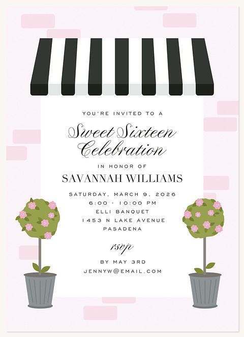 Le Petit Party Teen Birthday Invitations