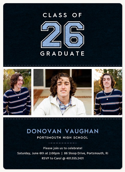 Varsity Stitch Graduation Cards